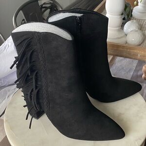 Corkys Westbound Fringe Ankle Boots NWOB